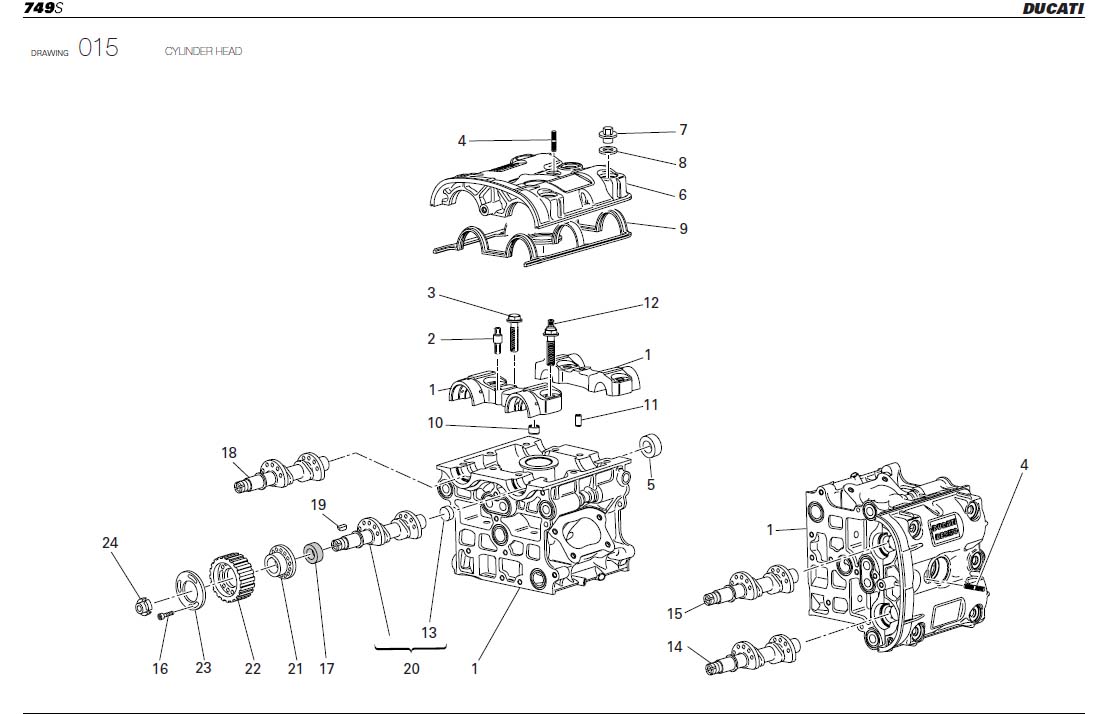 2001 Ducati Superbike  Head gasket Engine CYLINDER 788 