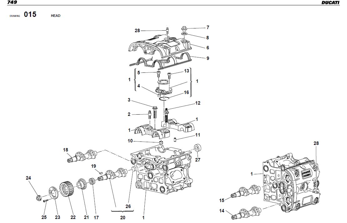 2001 Ducati Superbike  Head gasket Engine CYLINDER 788 